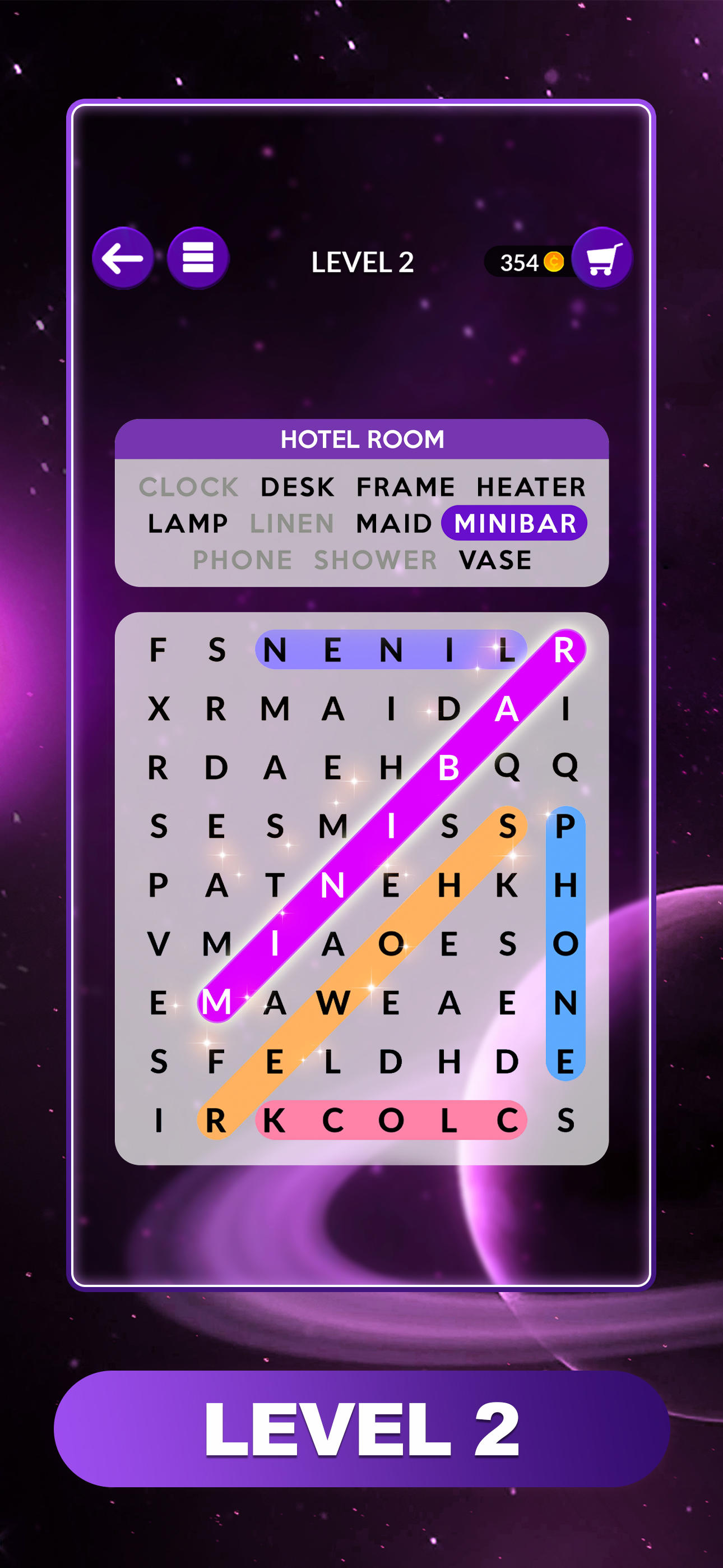 Wordscapes Search: Word Games Game Screenshot