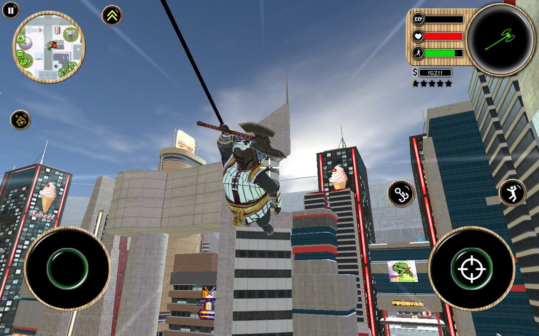 Panda Superhero screenshot game