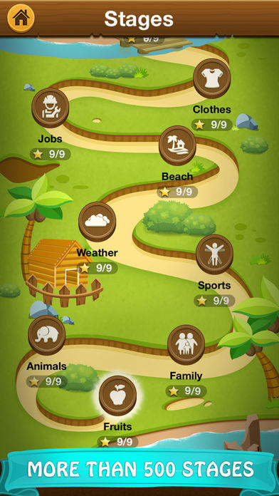 Word Island - Brain Training Quiz Game ゲームのスクリーンショット