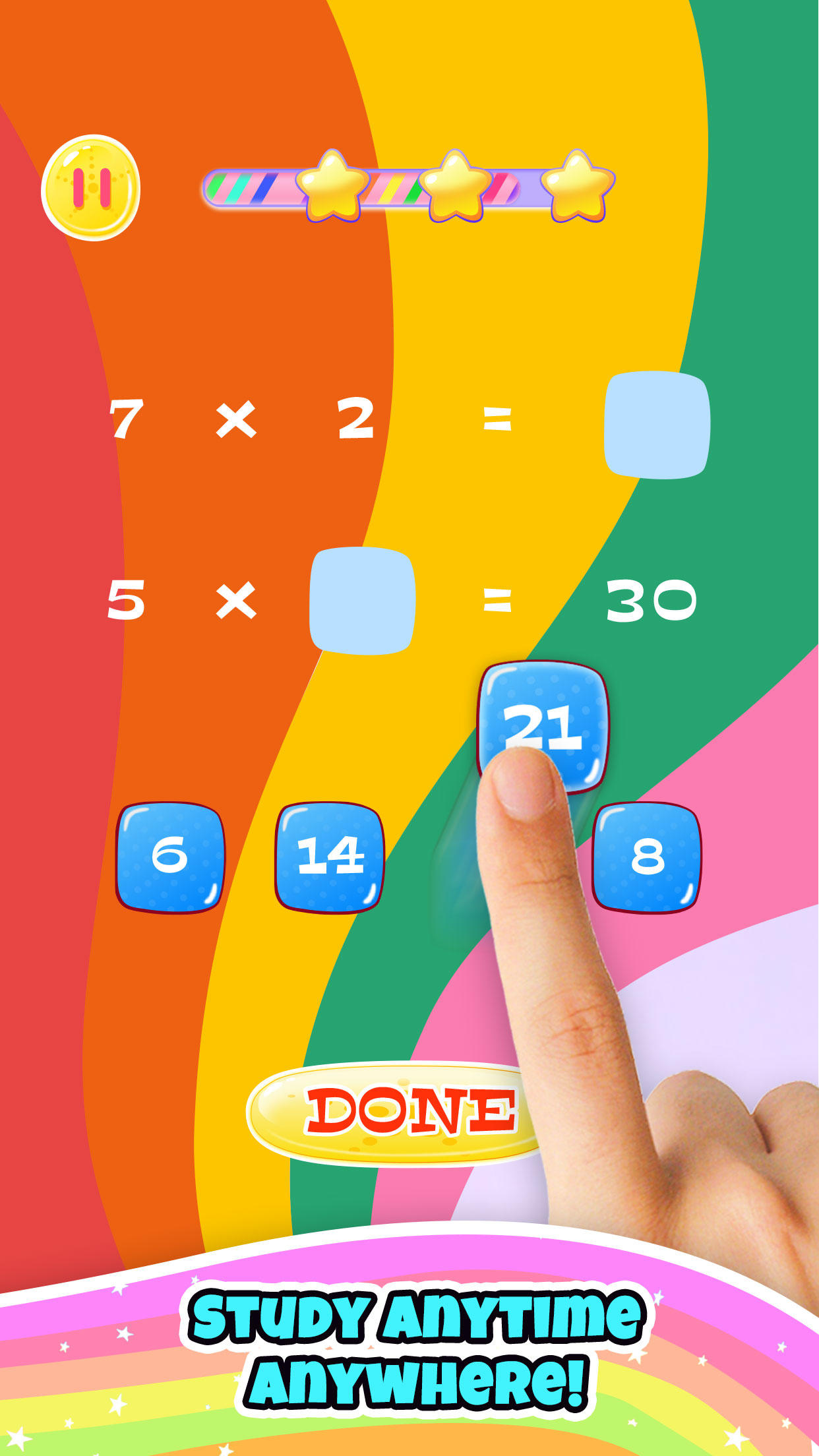 Unicorn Math Game Screenshot