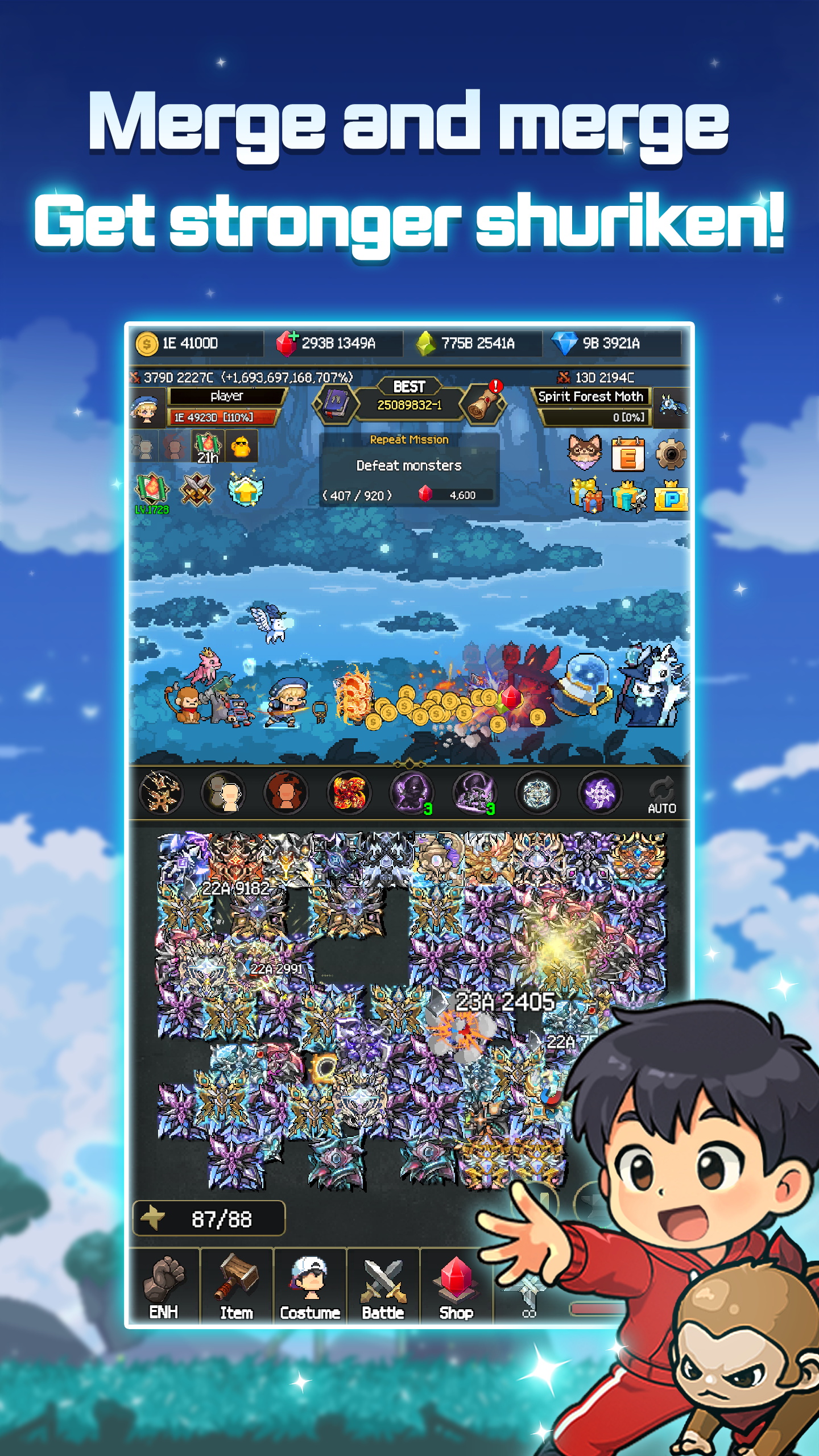 Merge Ninja Star 2 Game Screenshot