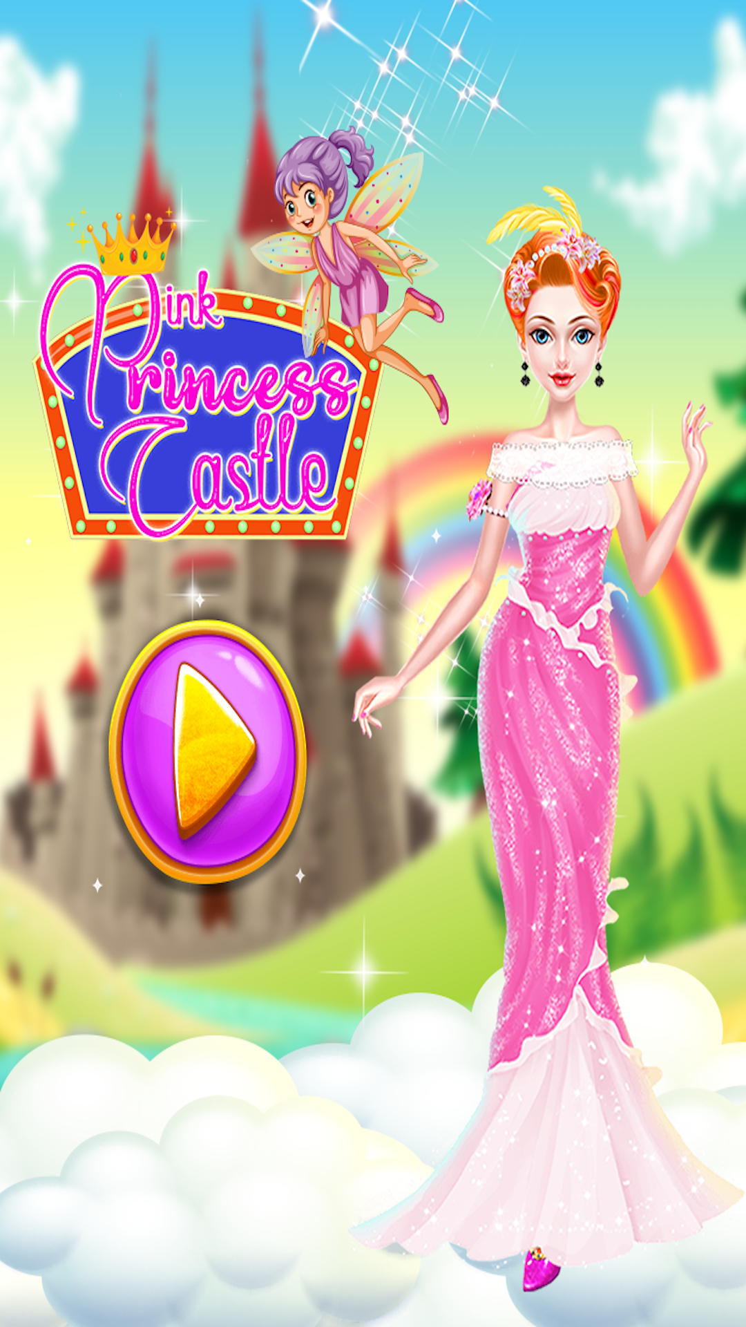 Pink Princess Castle Girl Game Game Screenshot