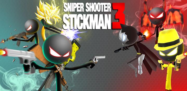 Banner of Sniper Shooter Stickman 3 Fury: Gun Shooting Games 2.6