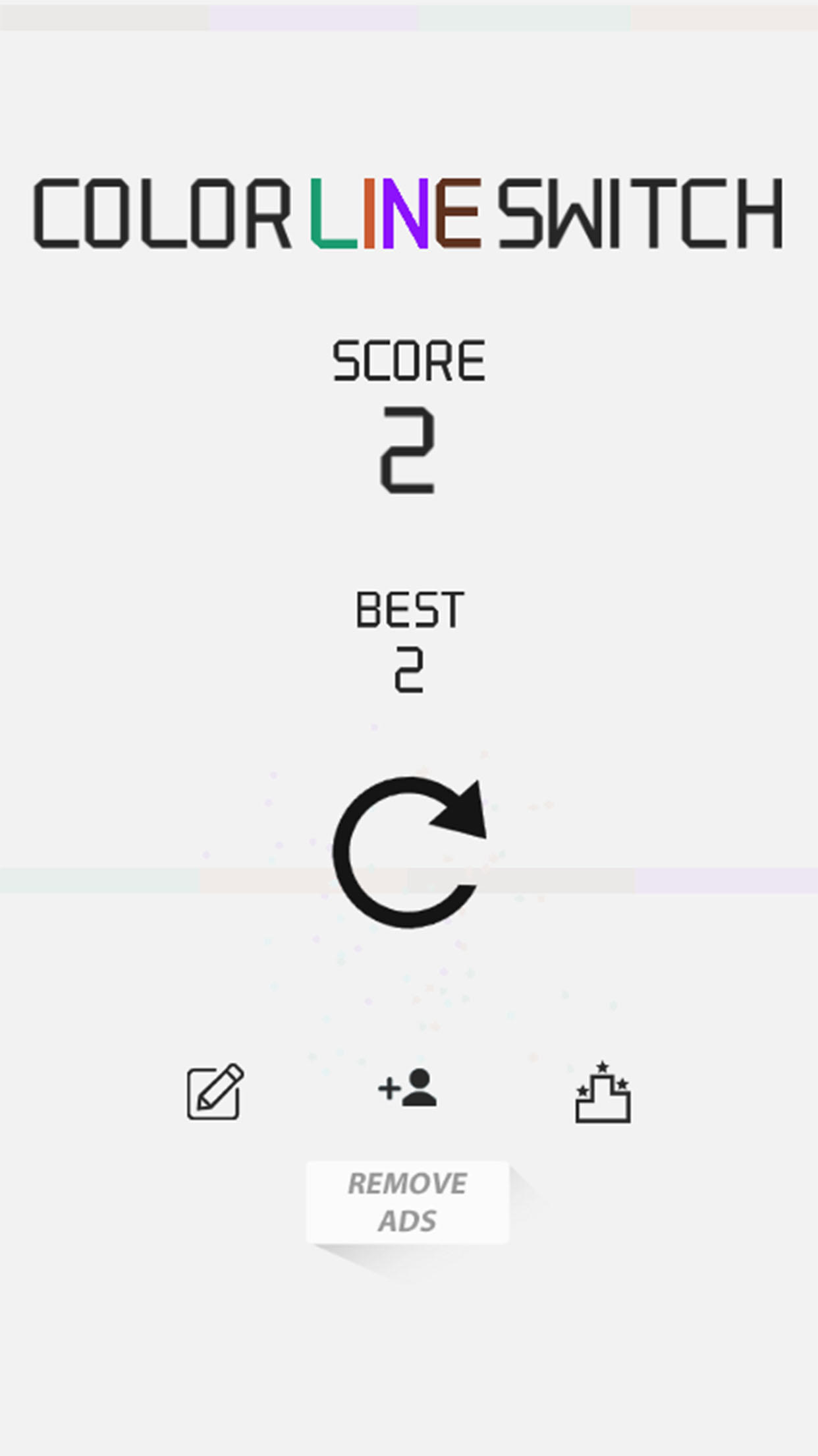 Скриншот игры 勇闯彩色线条