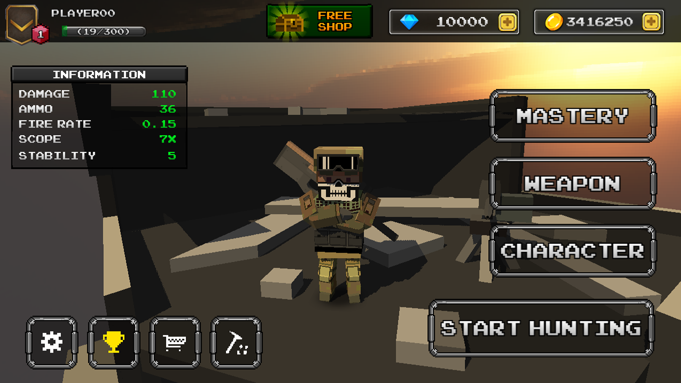 Screenshot 1 of Пиксельный Снайпер 3D - Z 2.5.5