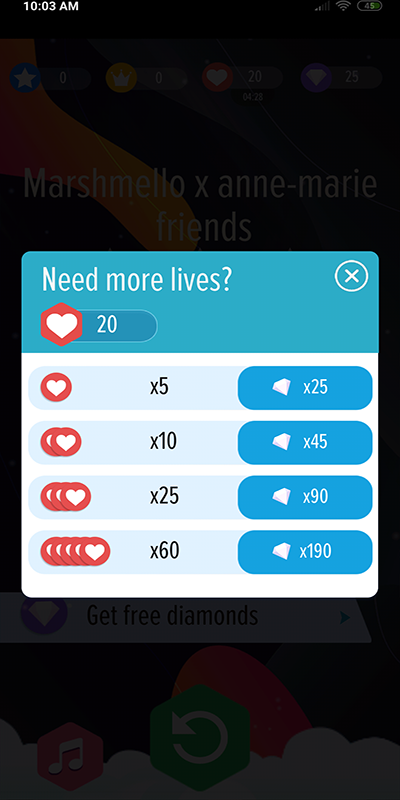 Marshmello Piano Tiles DJ ภาพหน้าจอเกม