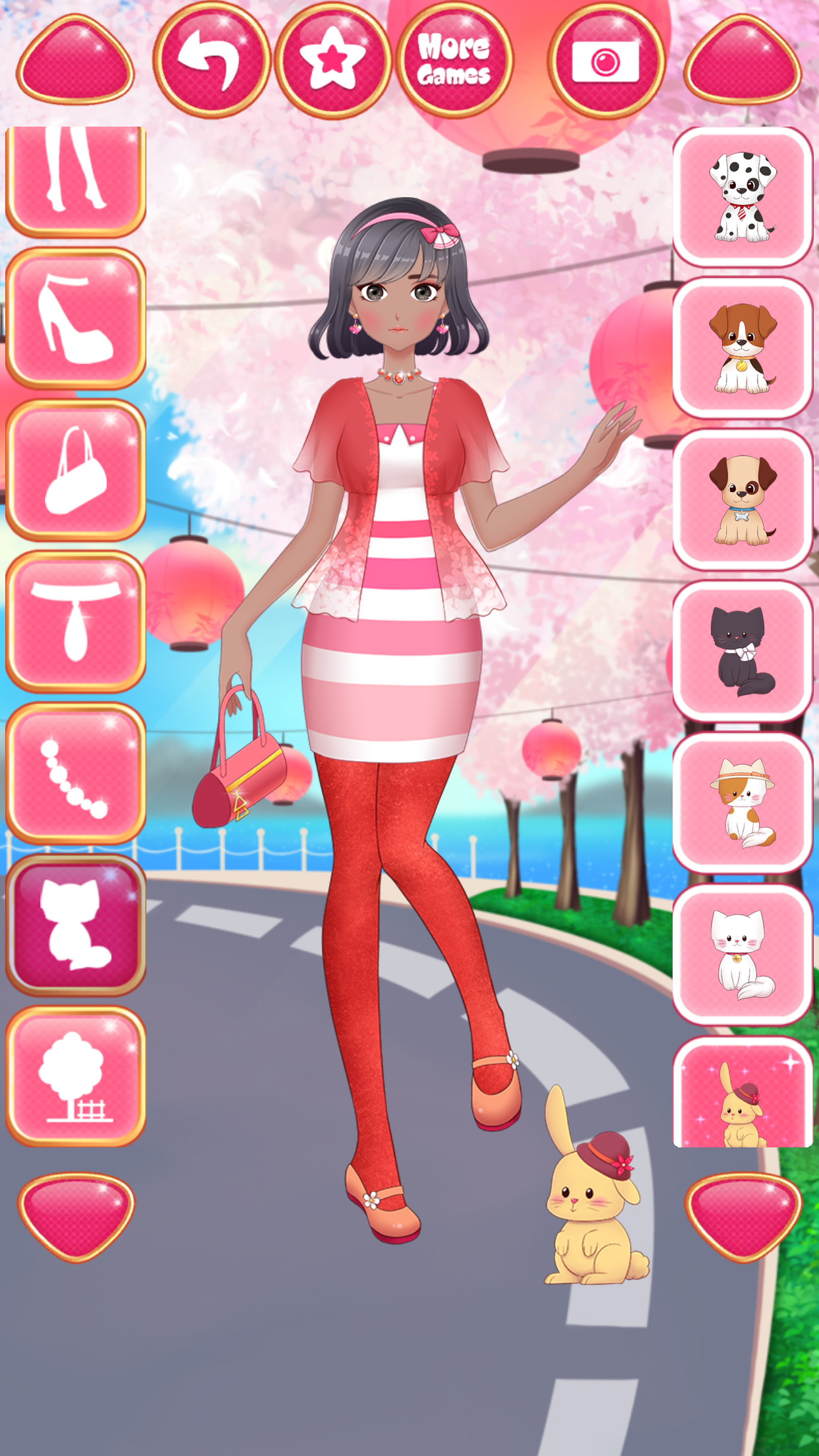 Anime Girls Dress up Games Game Screenshot