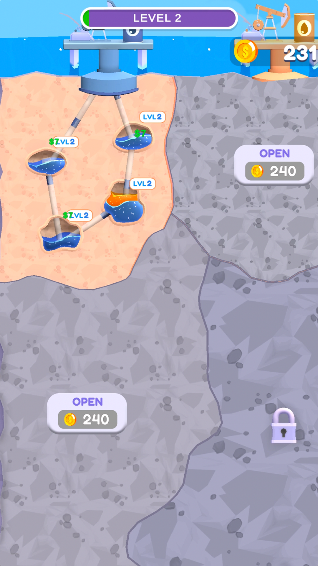 Скриншот игры Oil Wells