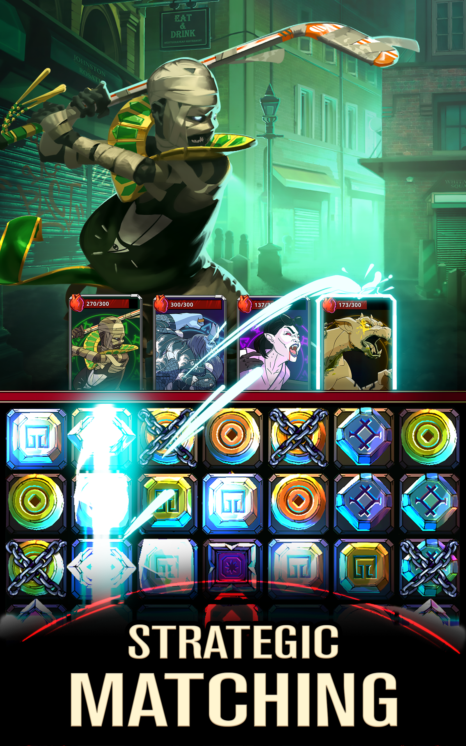 Shadow Wars: Horror Puzzle RPG Game Screenshot
