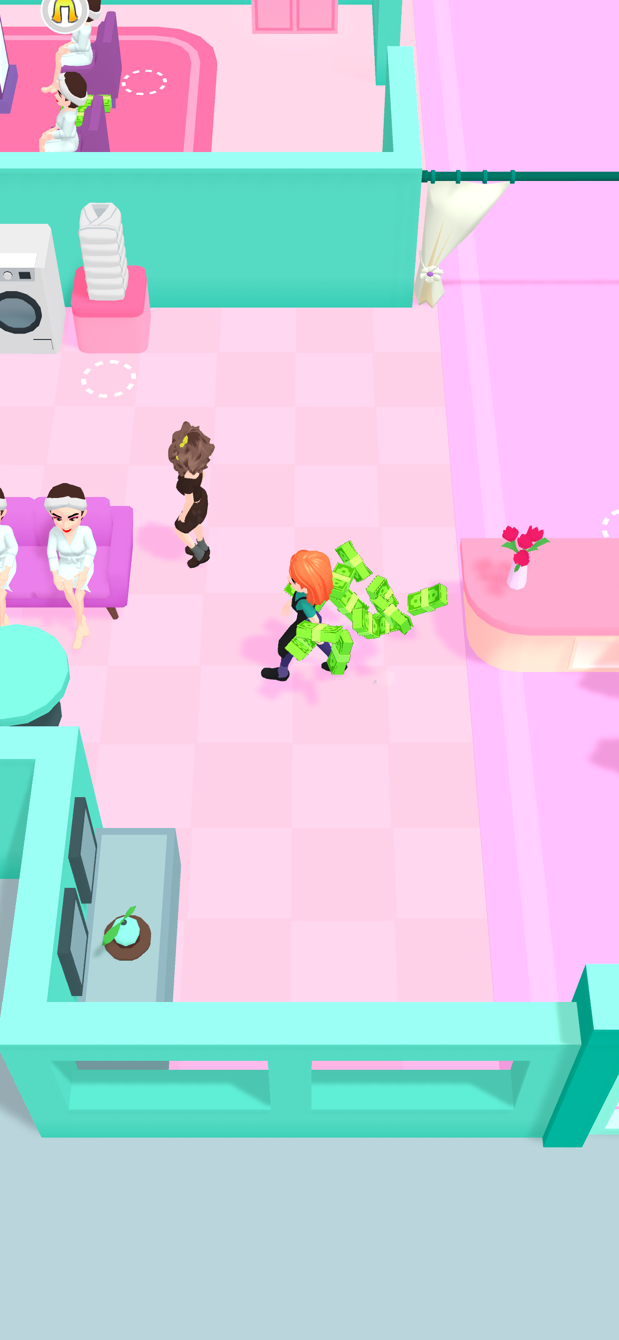 Beauty Salon Idle Game Screenshot