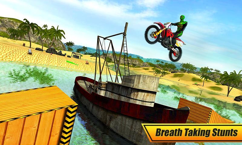 Superhero Water Surfer Bike Racing: Beach Racer Game Screenshot
