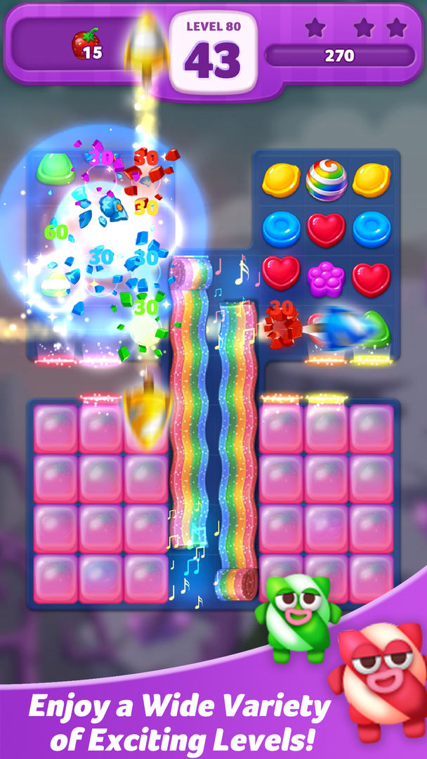 Screenshot of Lollipop: Sweet Taste Match 3