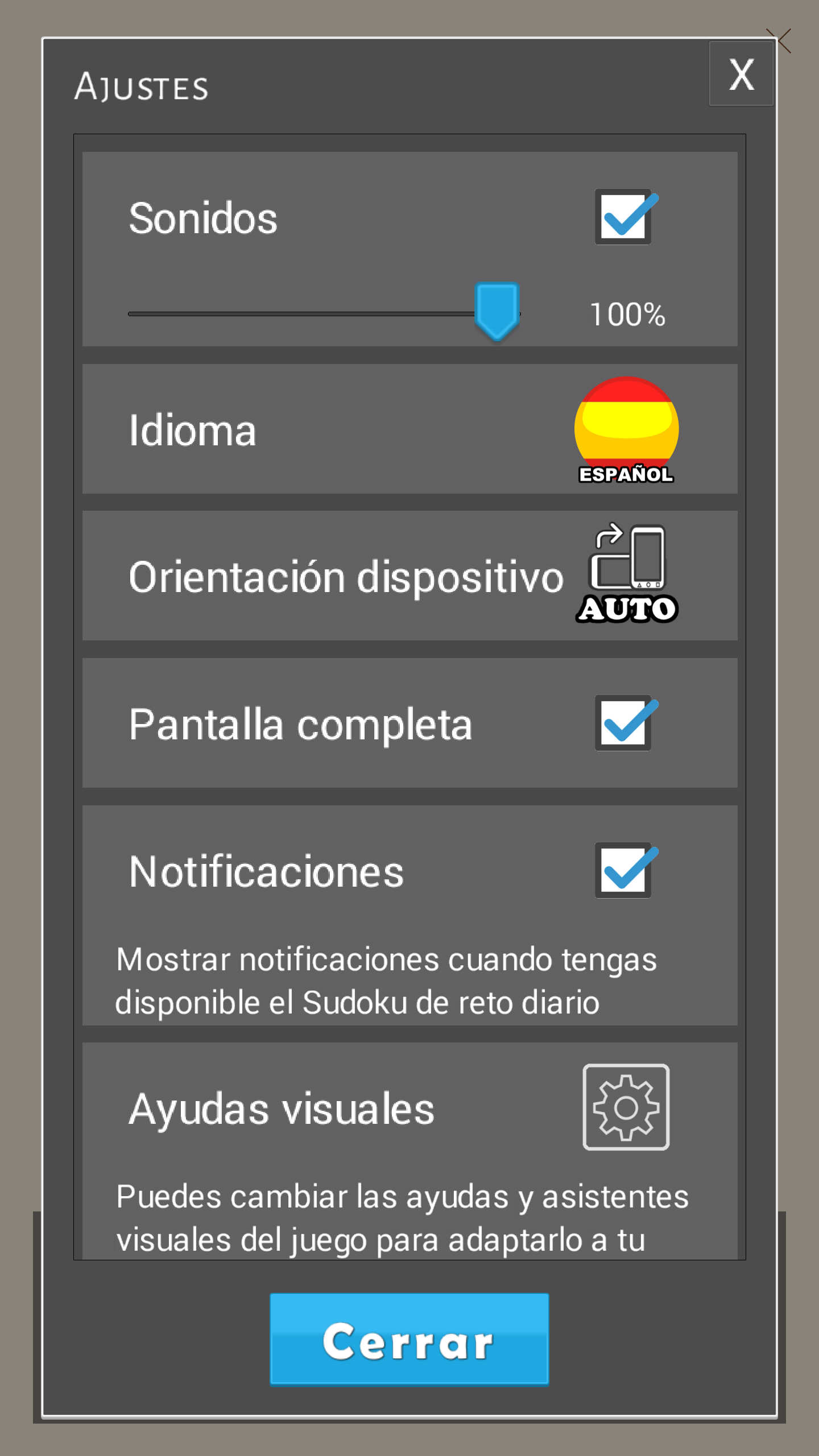 Captura de Pantalla del Juego Sudoku en español