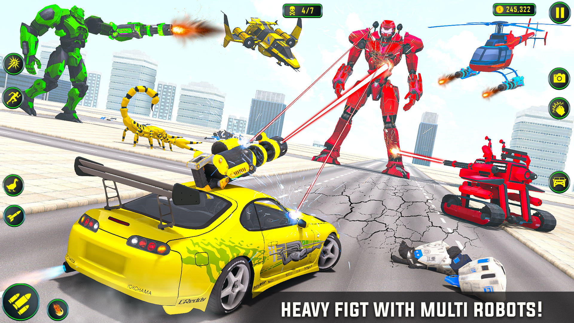 Real Flying Car Transformation Robot Simulator::Appstore for  Android