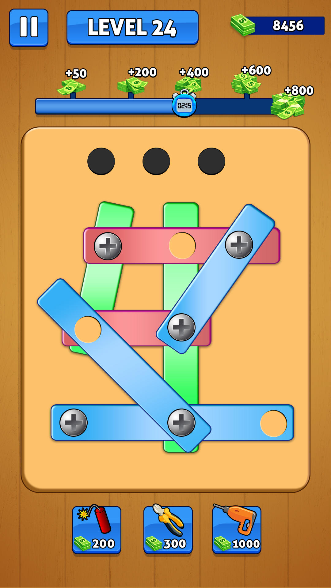 Скриншот игры Screw Pin Nuts and Bolts Games