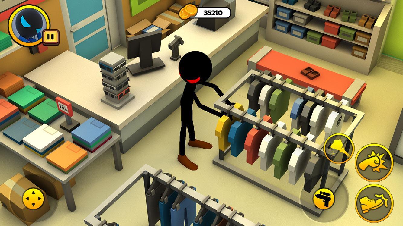 Stickman Dorm Exploration Esca Game Screenshot