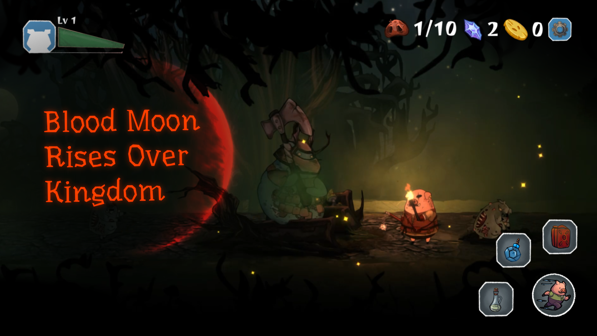 Pigs Wars: Vampire Blood Moon Game Screenshot