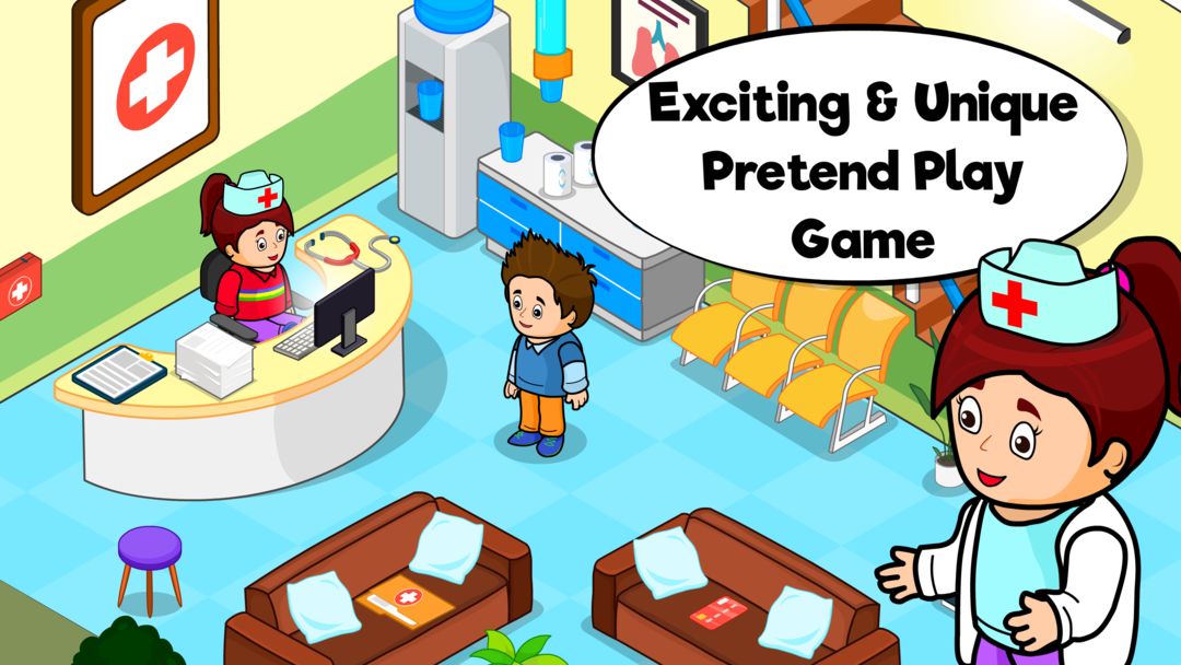 🏥 My Hospital Town: Free Doctor Games for Kids 🏥 screenshot game