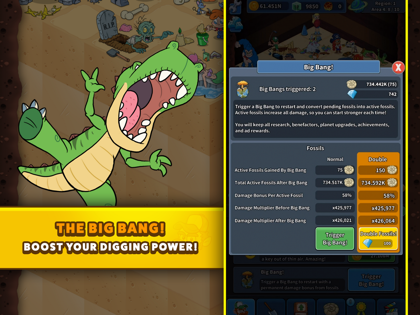 Tap Tap Dig 2: Idle Mine Sim Game Screenshot