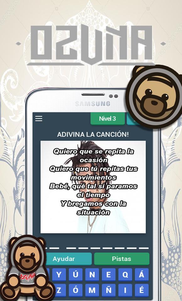 Ozuna 🐻 Adivina la Canción de Ozuna Game Screenshot