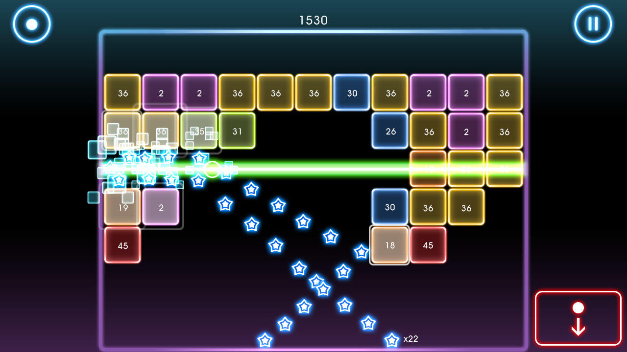 Bricks Breaker Quest Game Screenshot