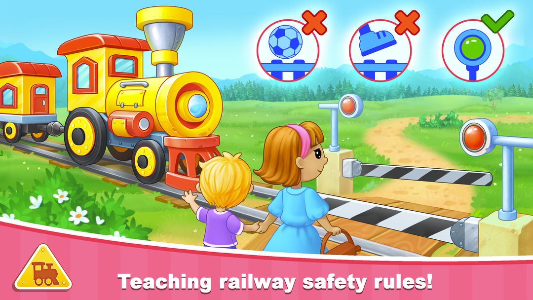 Train Games for Kids: station screenshot game