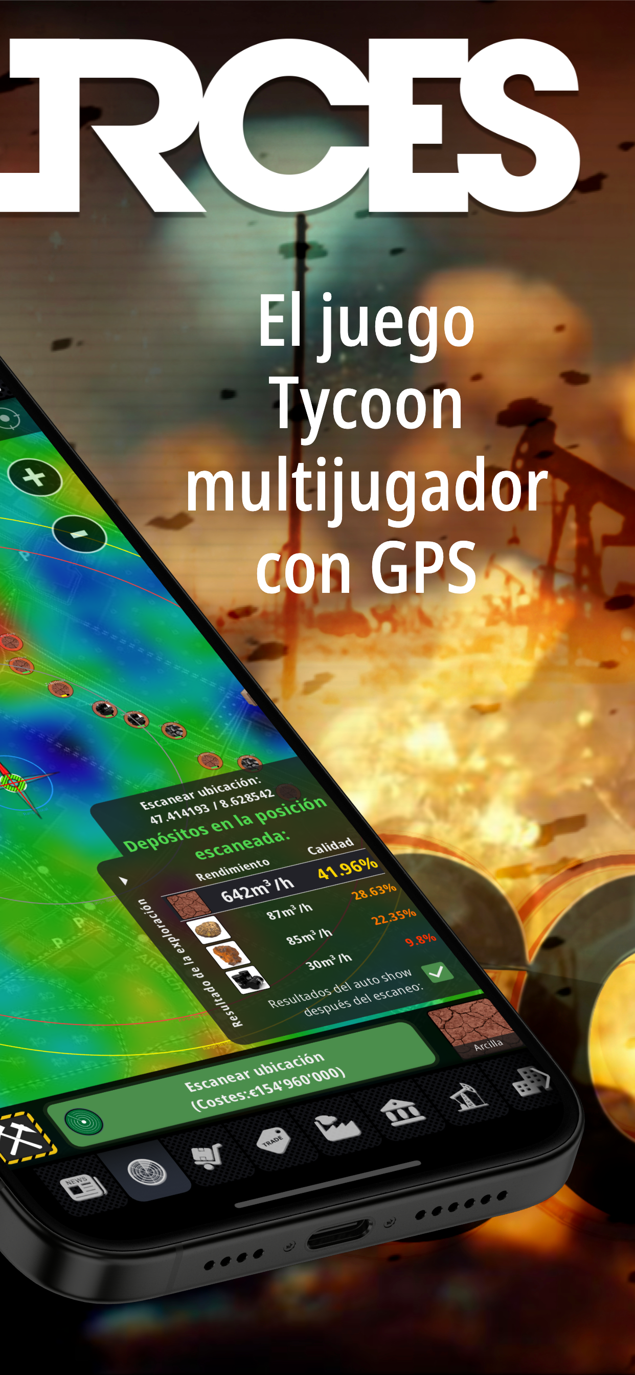 Captura de Pantalla del Juego Resources: Business Tycoon GPS