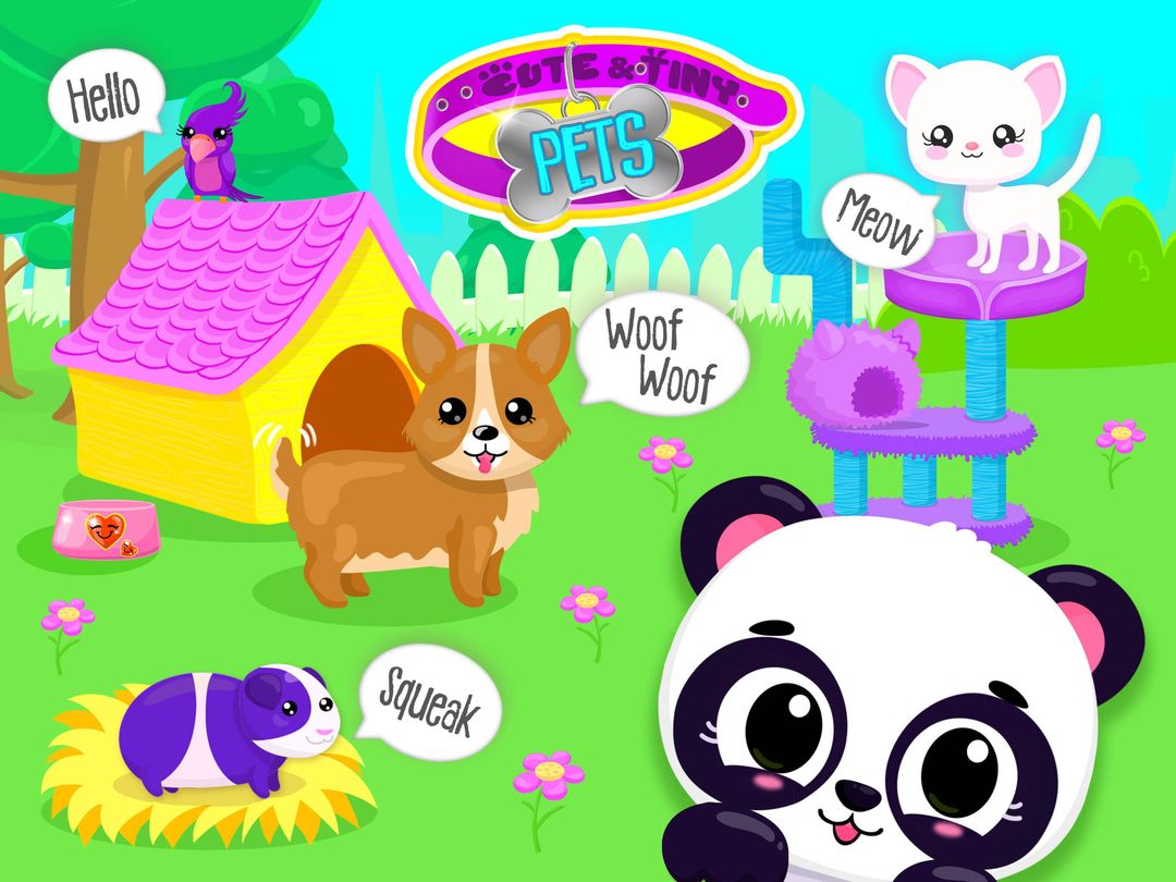 Screenshot of Cute & Tiny Pets - Kids Build Baby Animal Houses