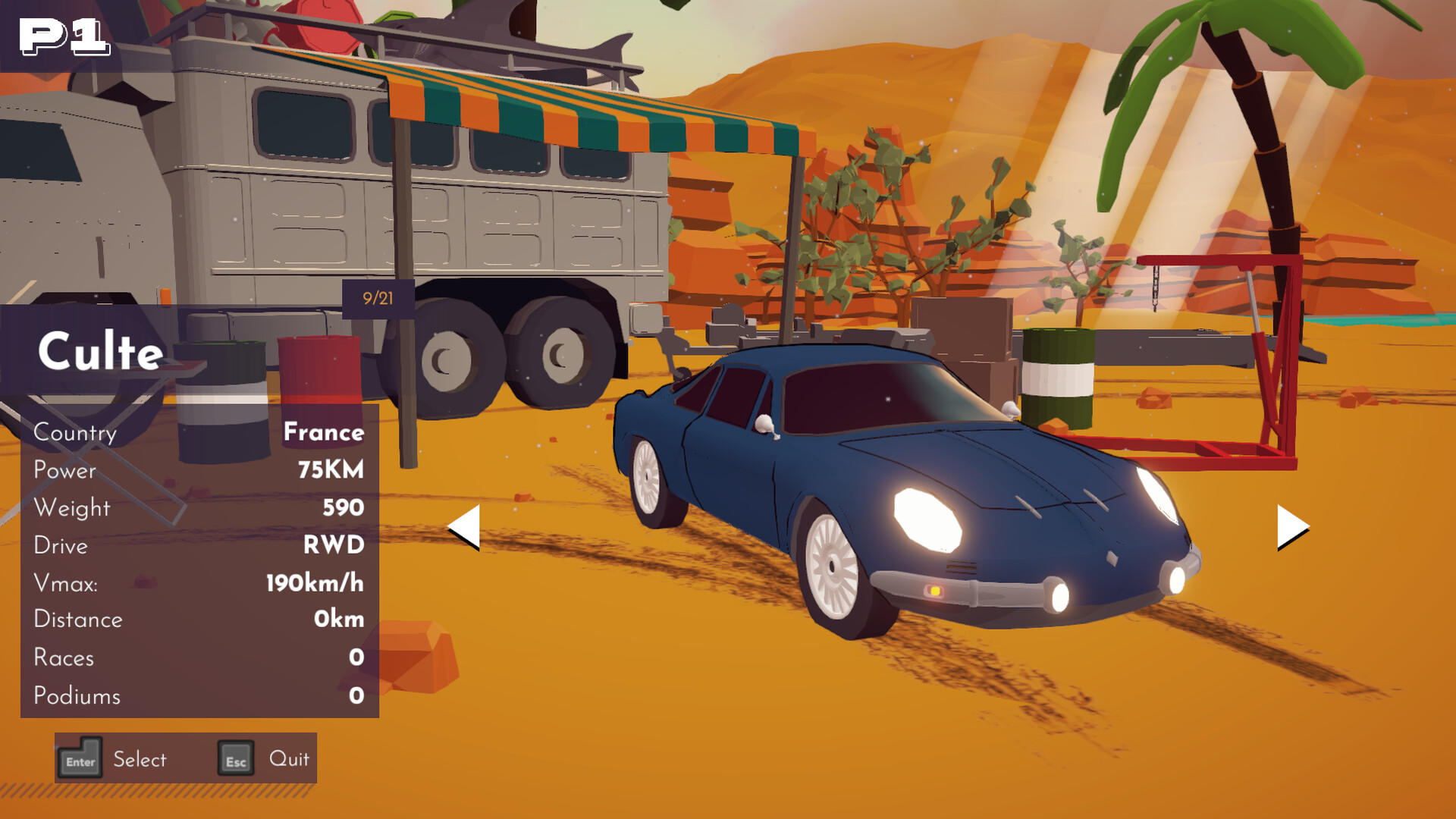 Sunrise GP screenshot game