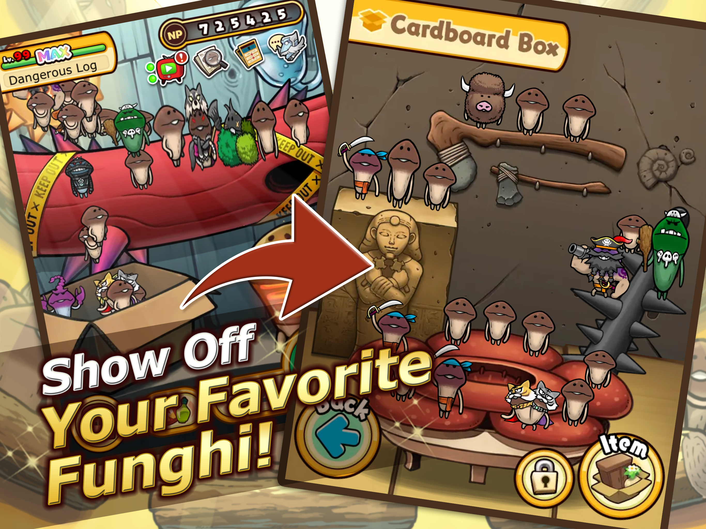 Скриншот игры Idle Mushroom Garden Deluxe