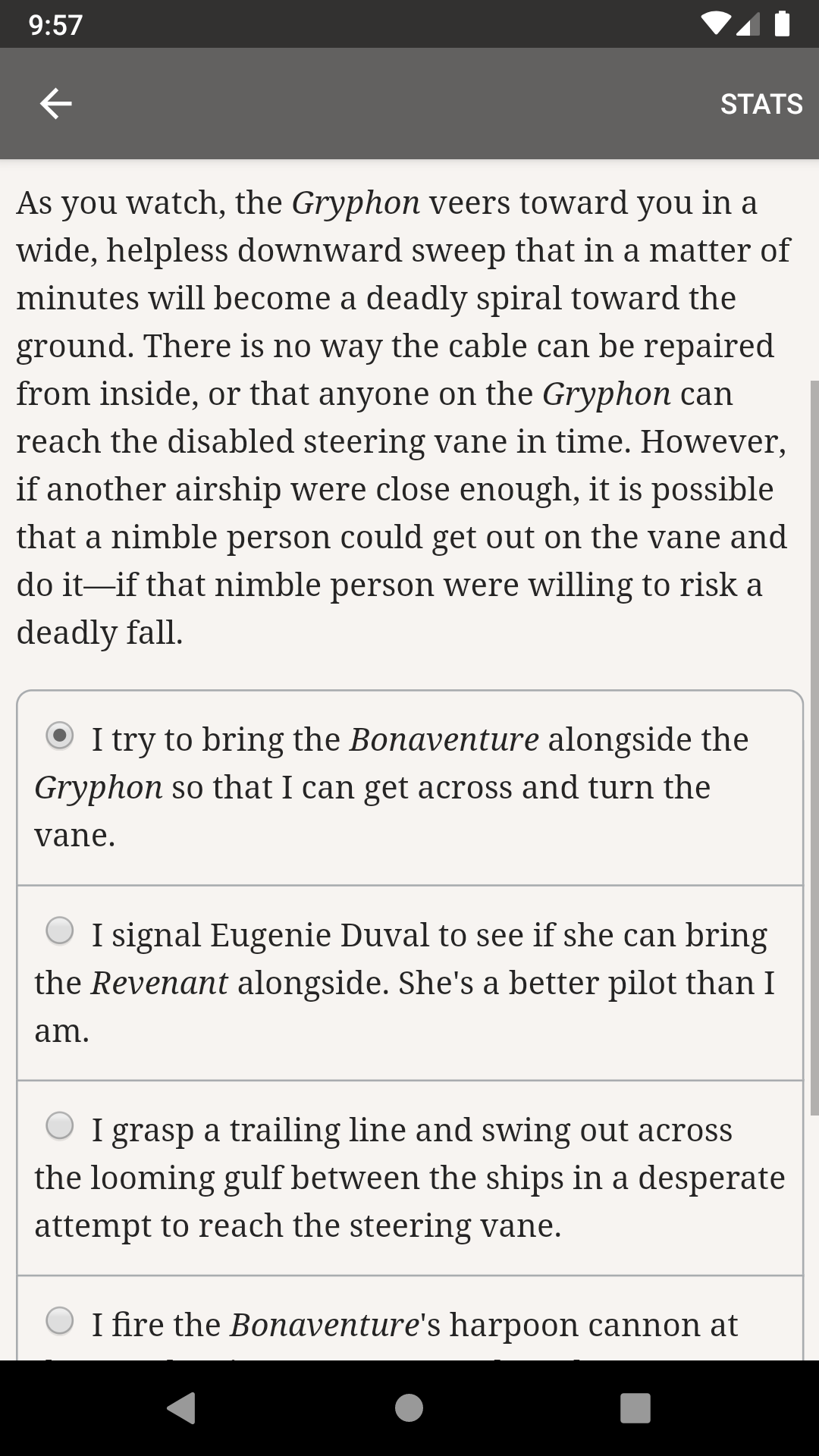 Cuplikan Layar Game Choice of Games