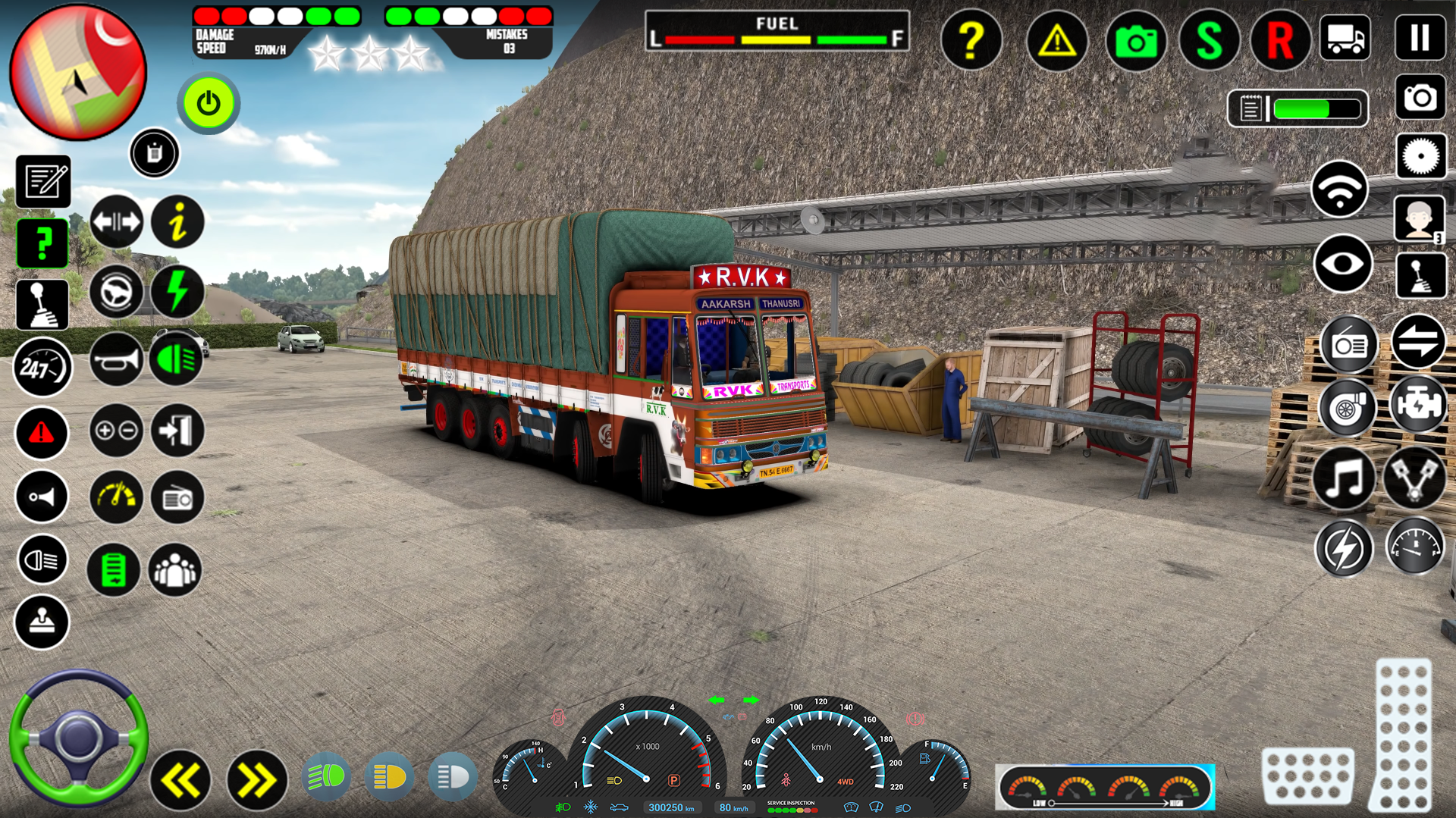 Screenshot of Heavy Indian Truck Game 2023