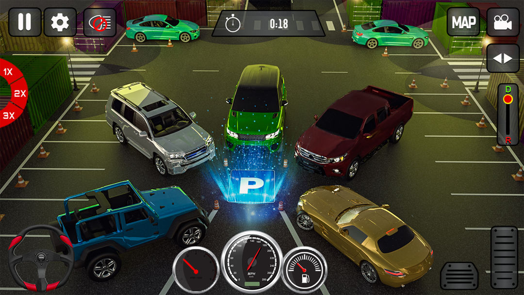 프라도 자동차 게임 3d : 자동차 주차장 게임 스크린 샷