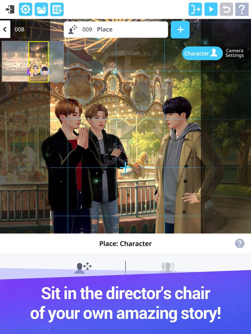 Screenshot of BTS Universe Story