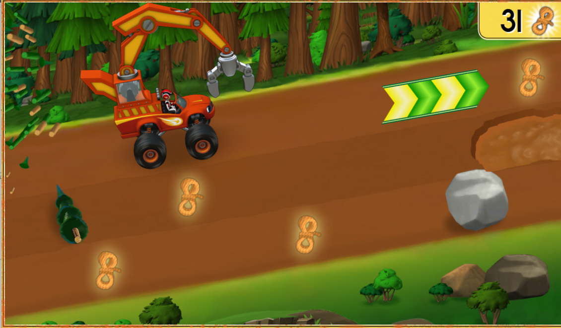 Screenshot of Blaze Mud Race Mountain
