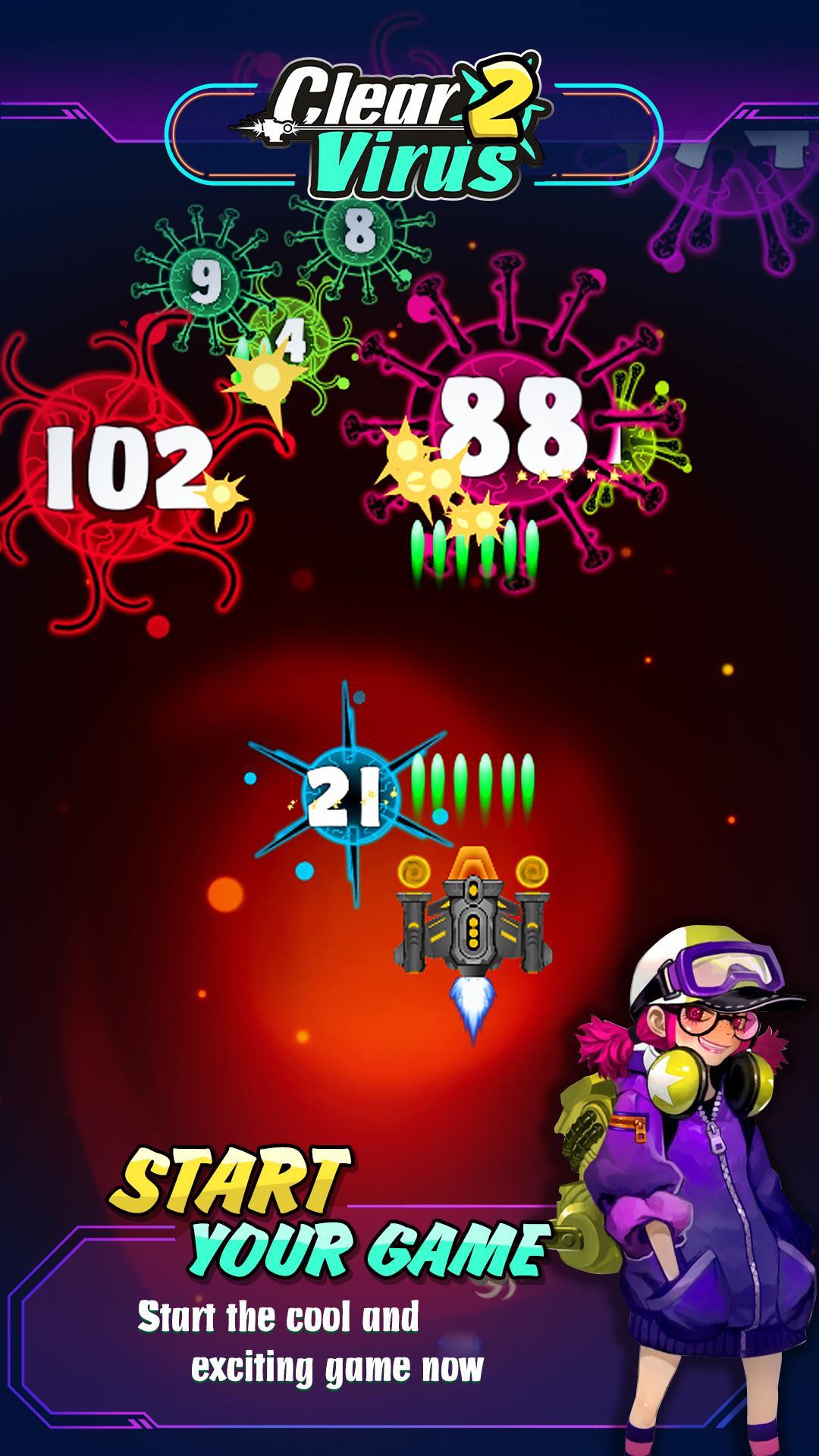 Screenshot of Clear Virus - Pass the time , release the pressure