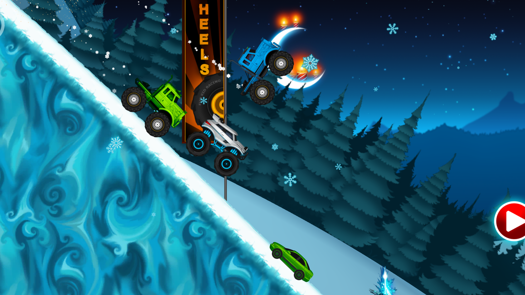 Cuplikan Layar Game Monster Truck Winter Racing