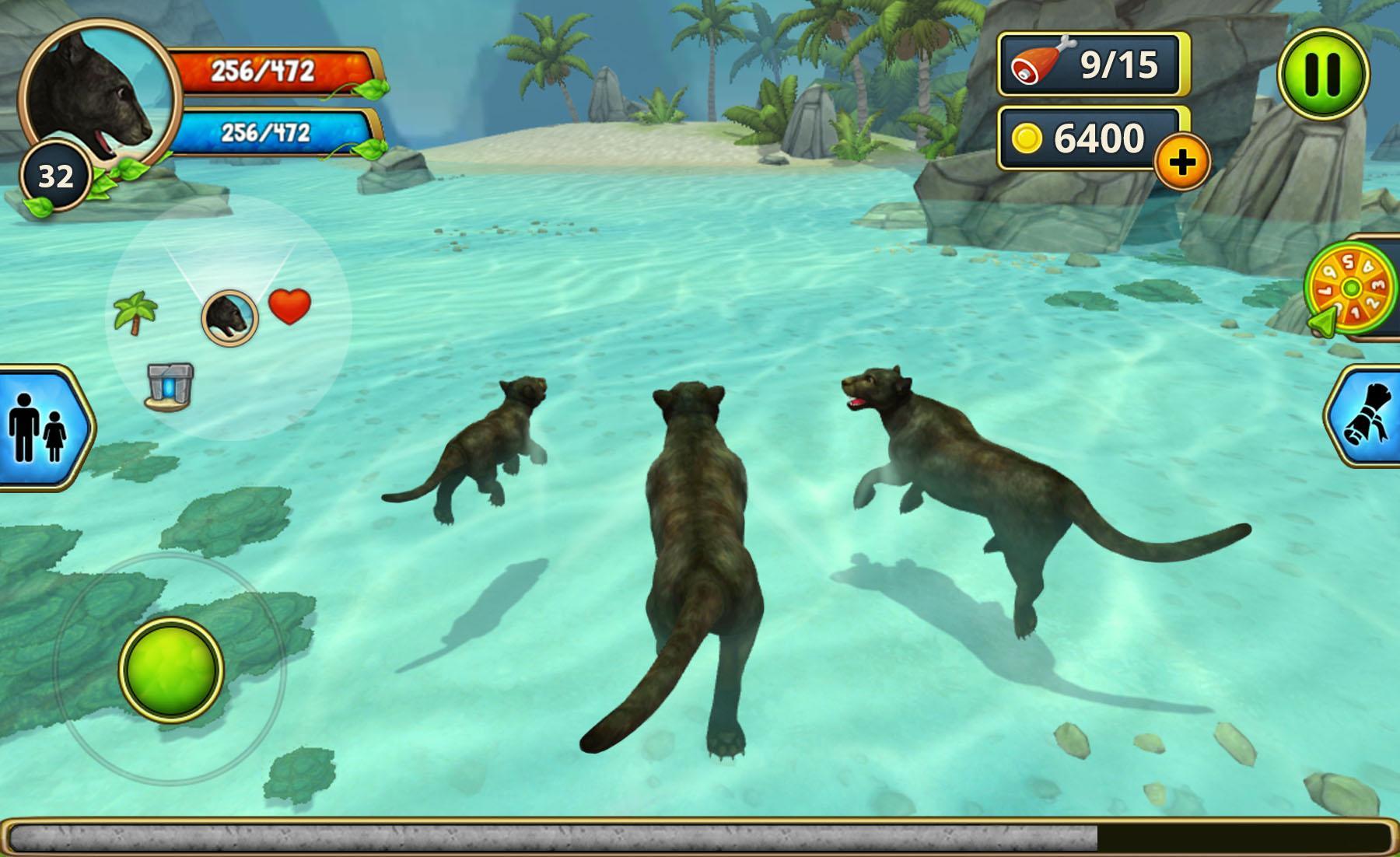 Panther Family Sim Online : Play Online Game Screenshot