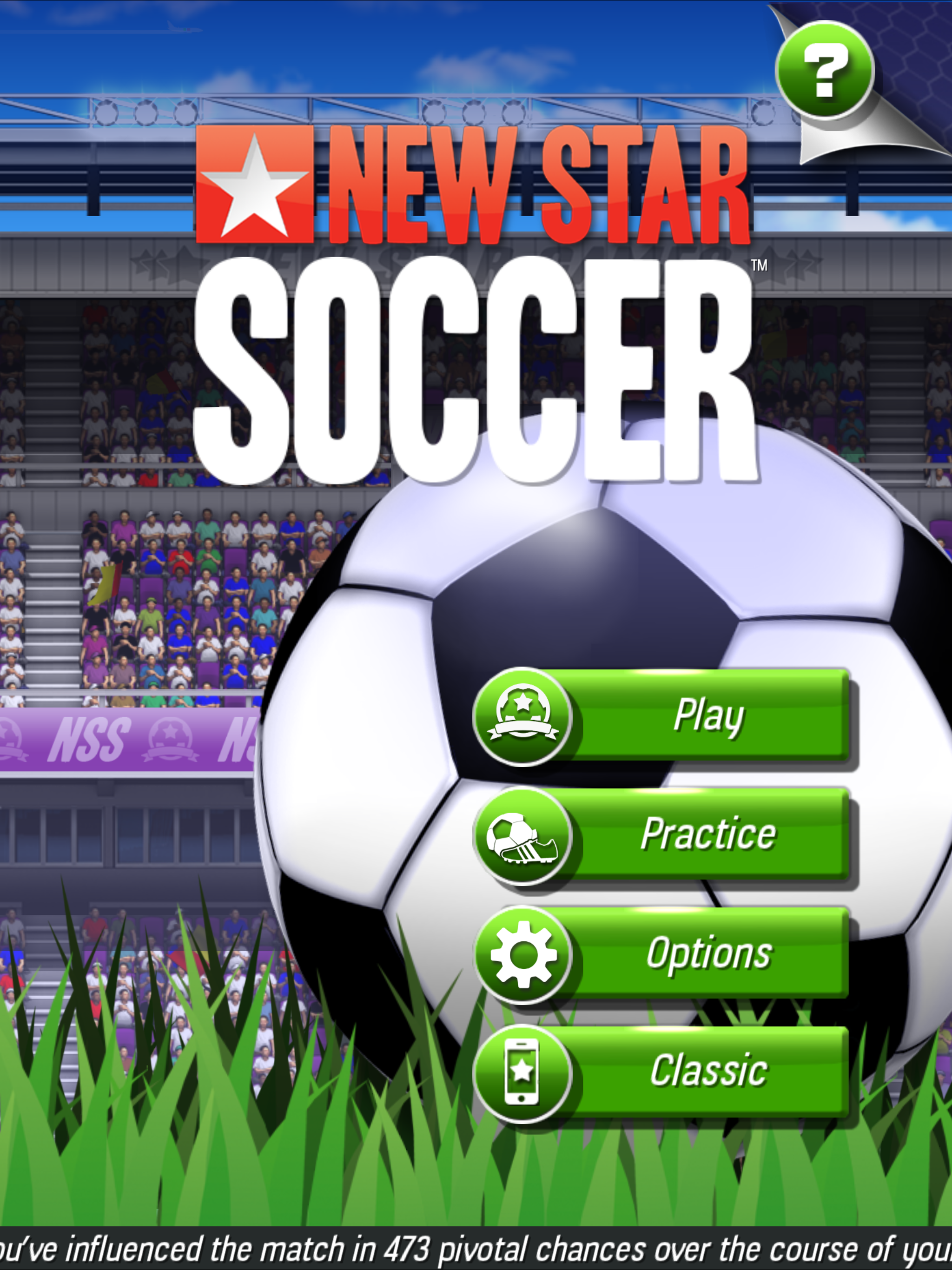New Star Soccer screenshot game