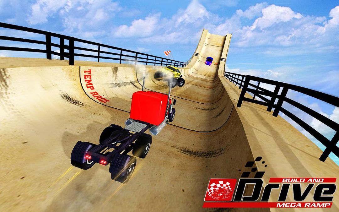 Mega Ramp Car Racing Stunts Ramp Construction screenshot game
