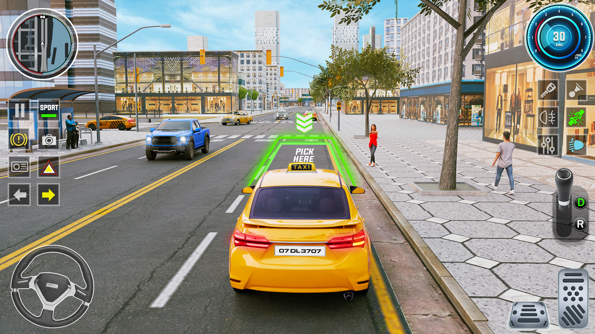 US Taxi Driver: Taxi Games ภาพหน้าจอเกม