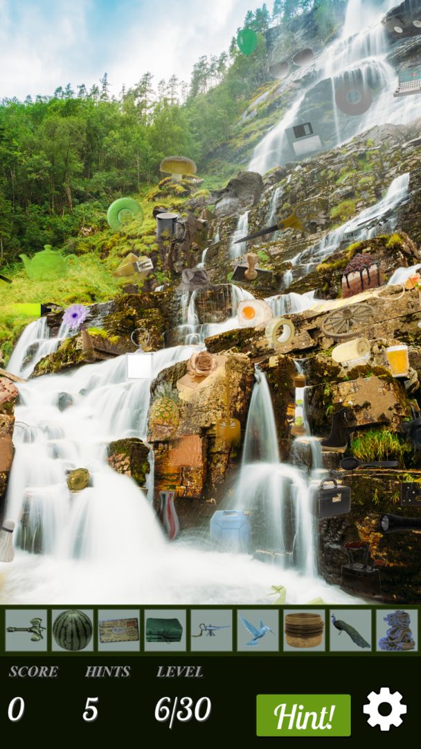 Hidden Object - Wondrous Waterfalls 🌊遊戲截圖