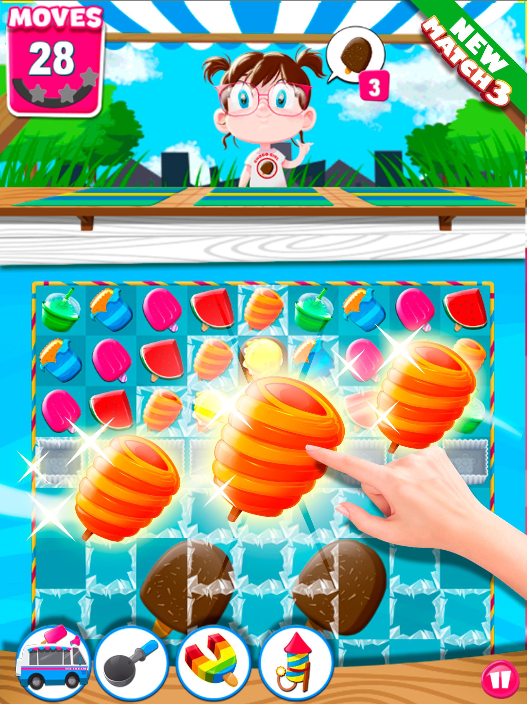 Ice Cream Match 3 Puzzle Game Game Screenshot