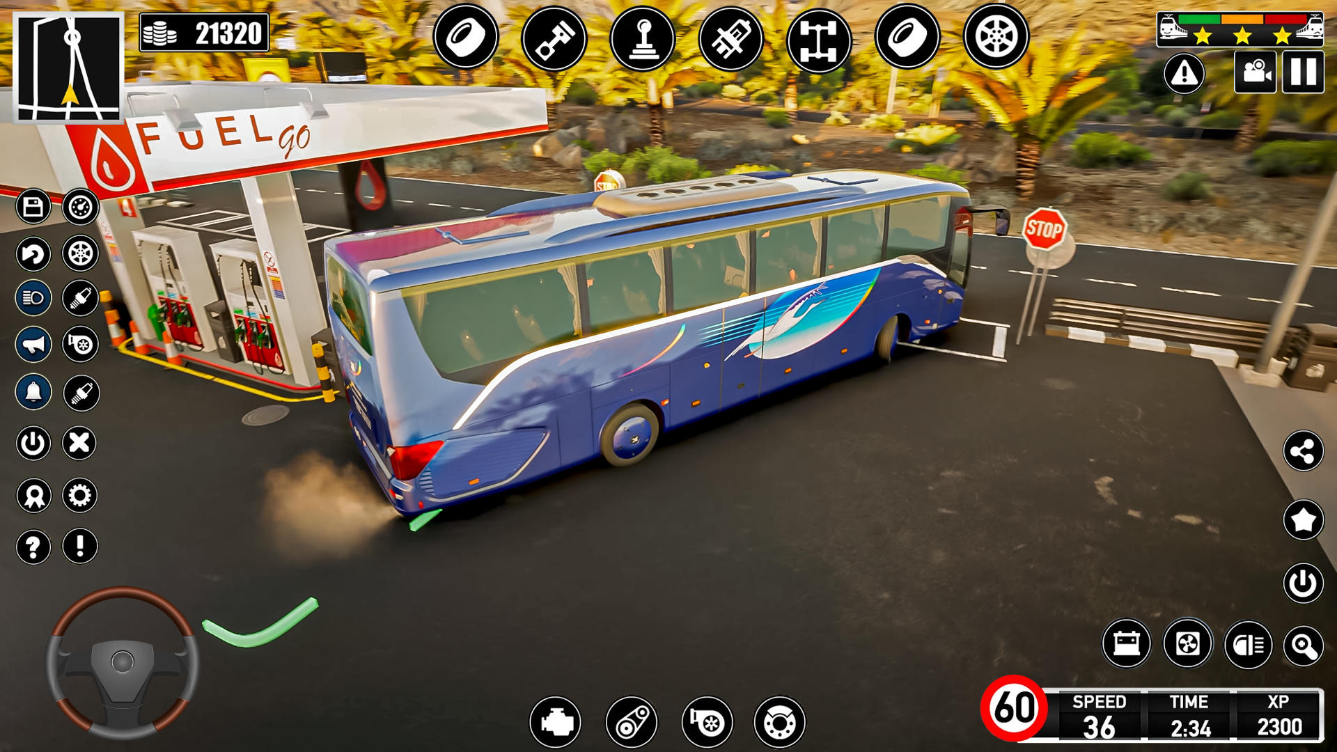 버스 시뮬레이터 게임: 유로 버스 게임 스크린 샷