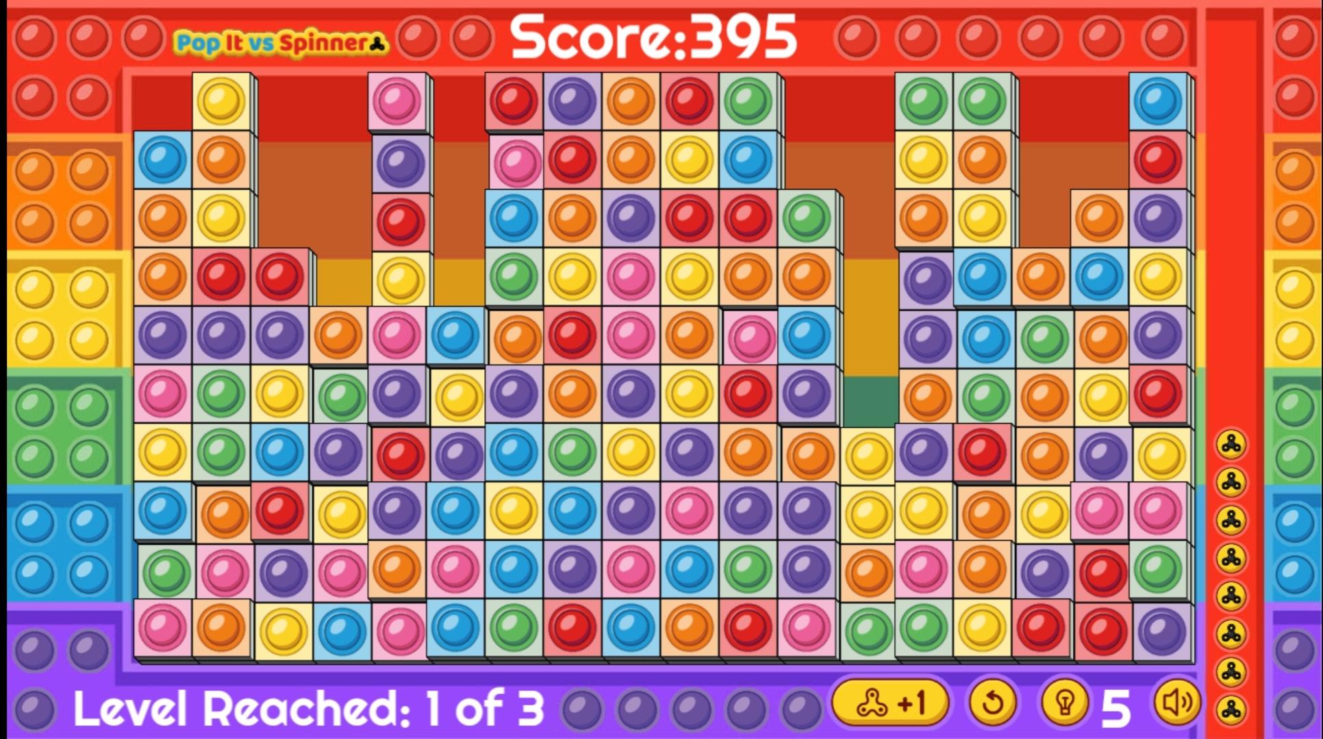 Pop It vs Spinner Game Screenshot