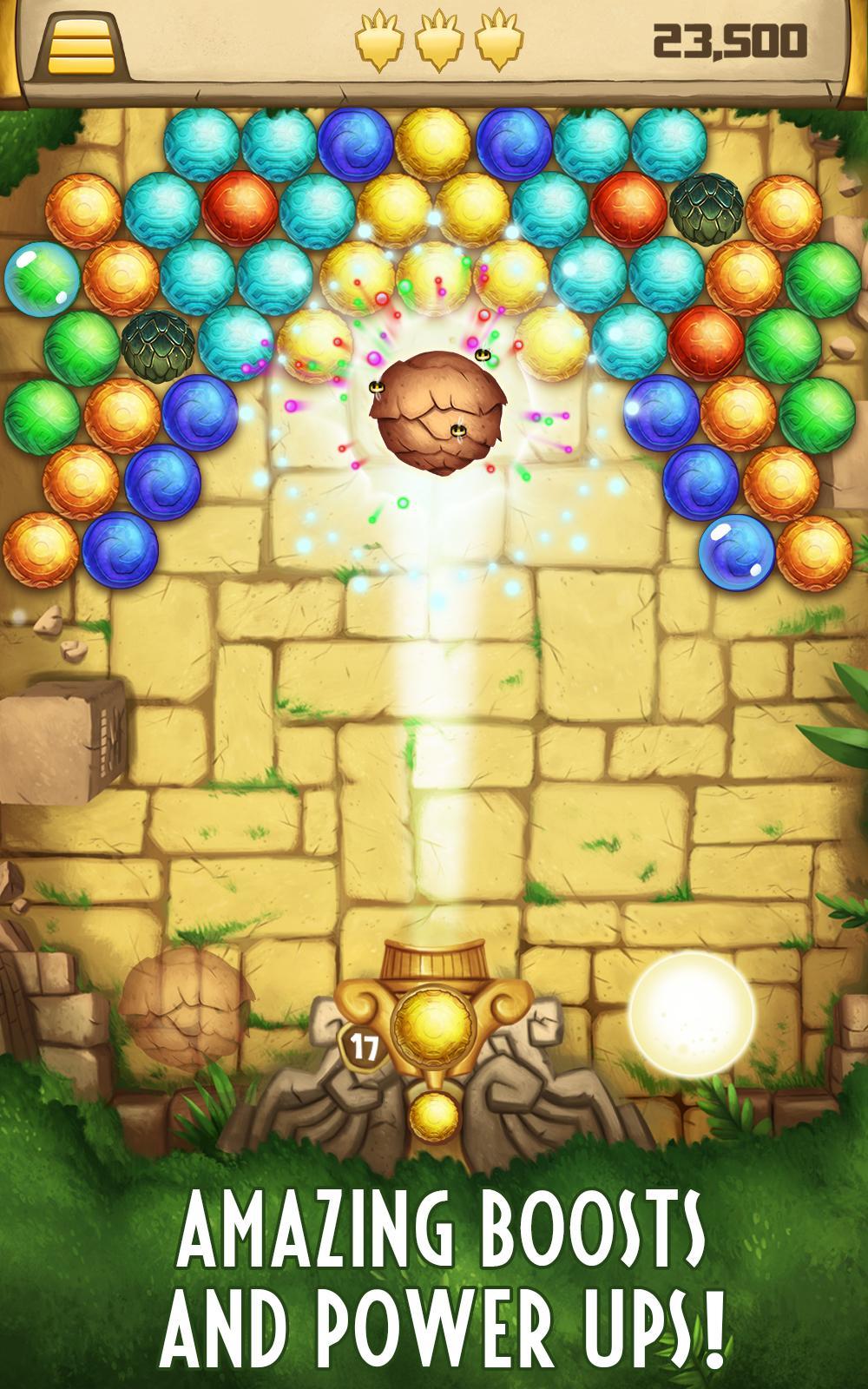 Bubble Shooter Lost Temple Game Screenshot