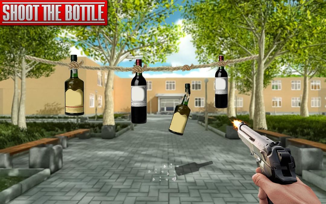 Real Bottle Shooting Free Games ภาพหน้าจอเกม