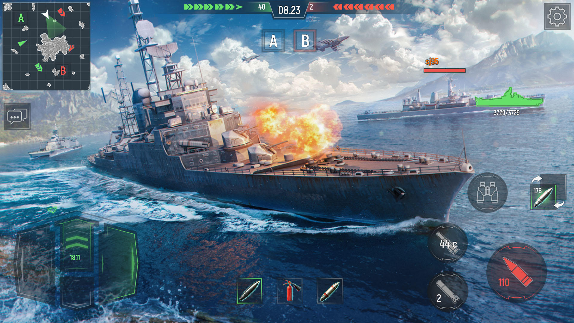 Force of Warships Game Screenshot