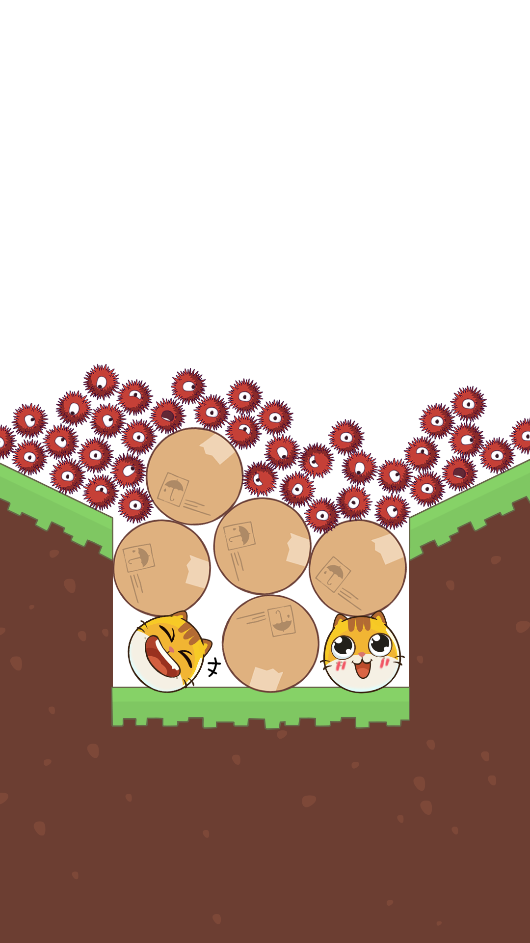 Hide Cat: Tap to save Game Screenshot