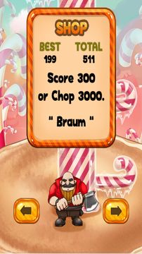 Candy Timberman Game Screenshot